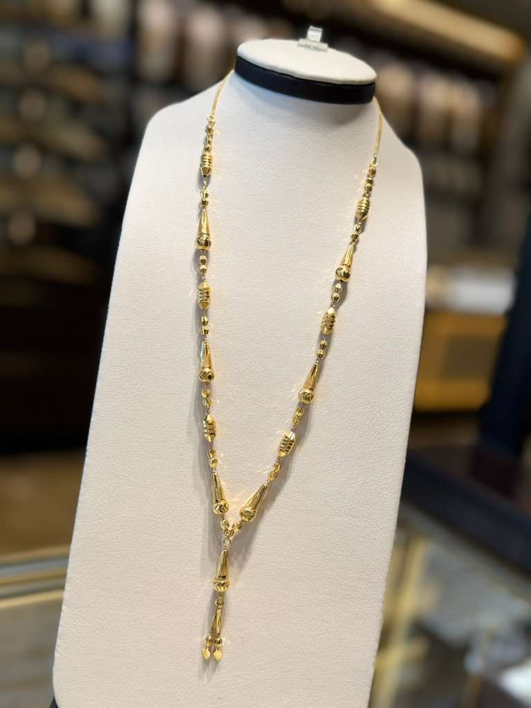21K Gold Long Necklace - SB28983